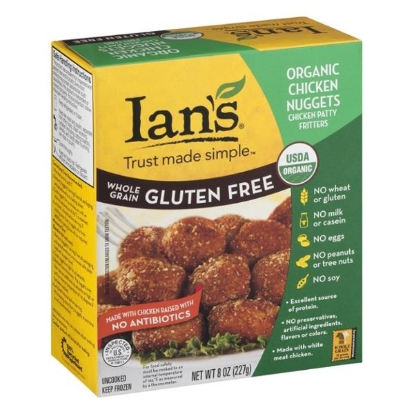 slide 1 of 1, Ian's Organic Chicken Patties Whole Grain Gluten Free, 8 oz