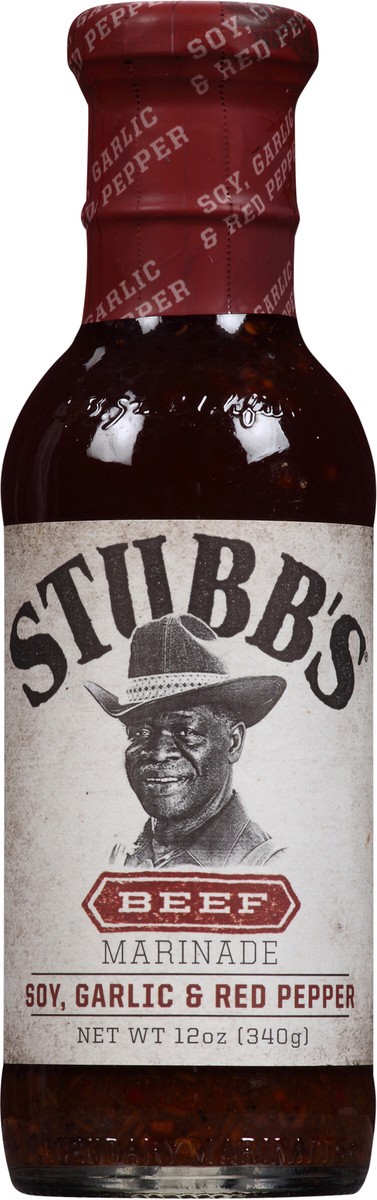 slide 6 of 7, Stubb's Marinade Garlic, Soy & Red Pepper, 12 oz