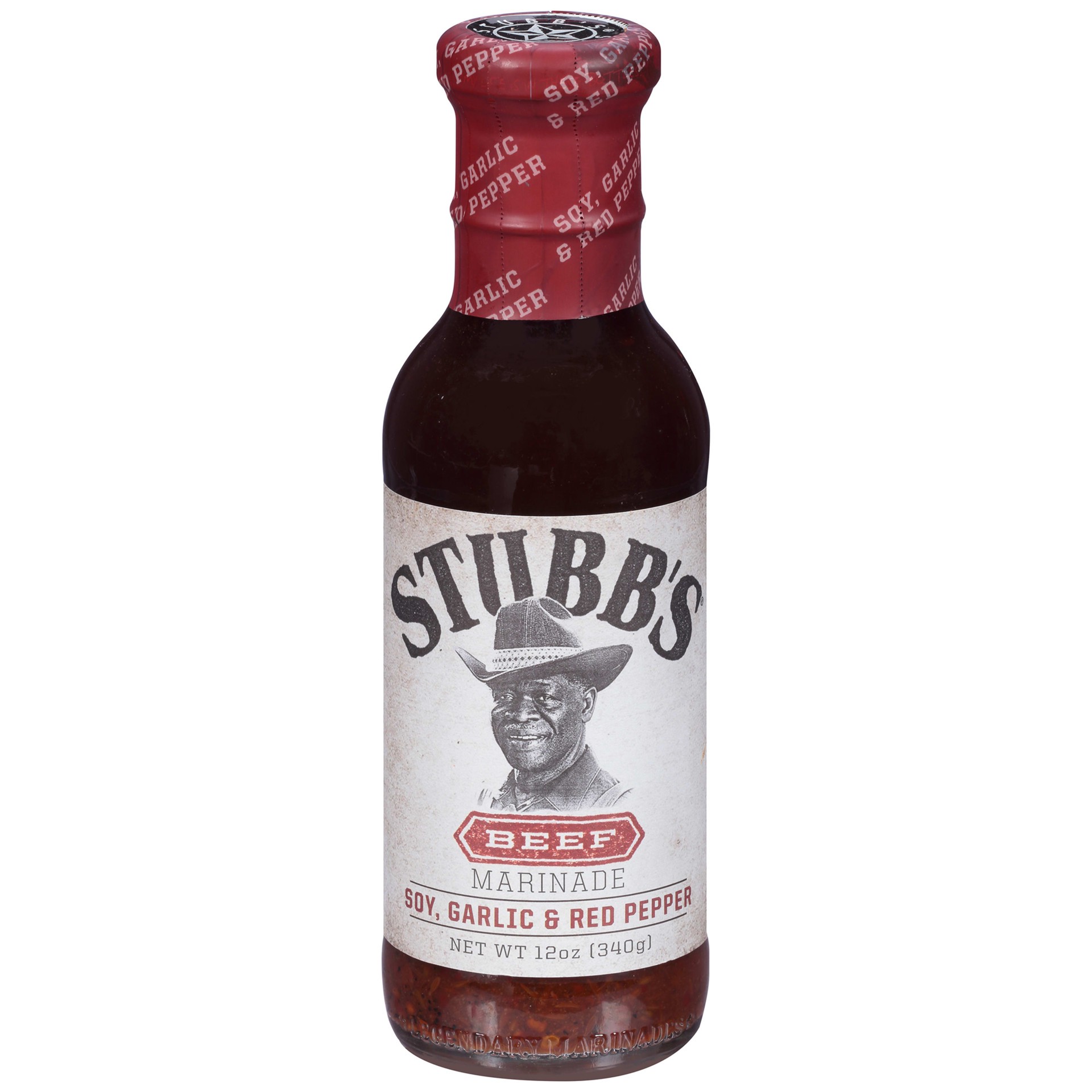 slide 1 of 7, Stubb's Marinade Garlic, Soy & Red Pepper, 12 oz