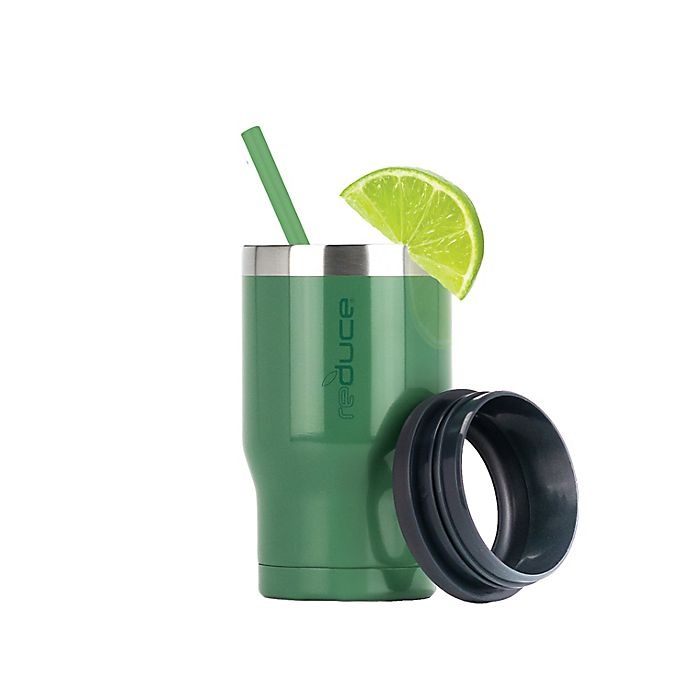 slide 5 of 7, Reduce 14 oz. 4-in-1 Drink Cooler - Cactus Green, 1 ct