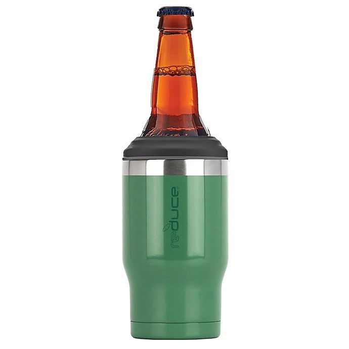 slide 1 of 7, Reduce 14 oz. 4-in-1 Drink Cooler - Cactus Green, 1 ct