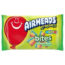 Airheads Xtremes Bites Sweetly Sour Candy Pack, Rainbow Berry flavor, 2 Ounce