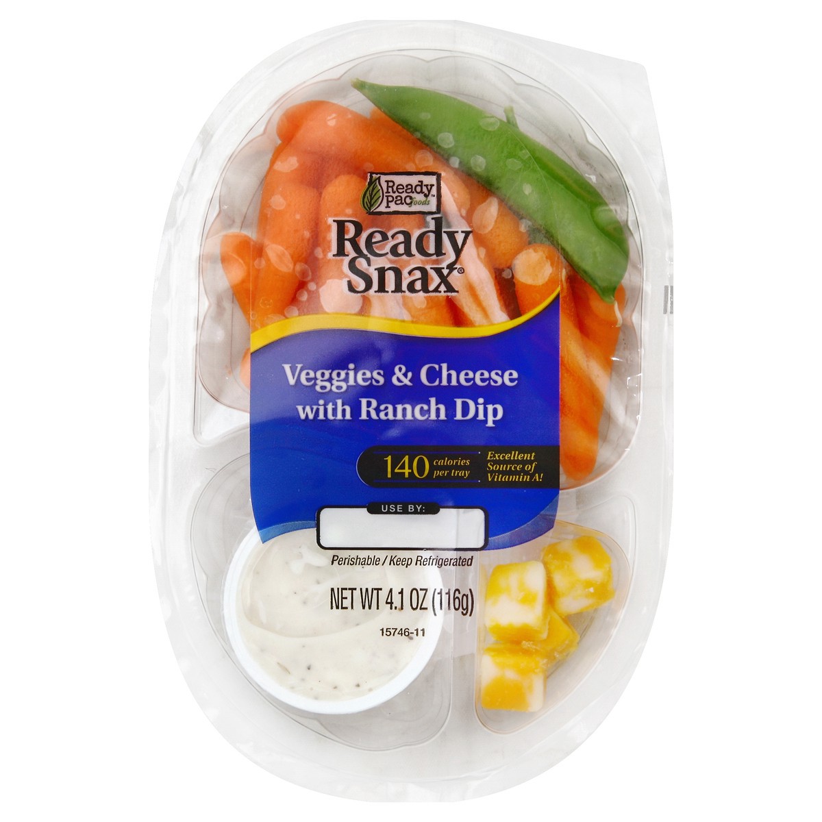 slide 4 of 5, Ready Pac Veggies & Cheese with Ranch Dip 4.1 oz, 4.1 oz