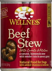 Wellness Complete Health Grain Free Beef Stew Wet Dog Food, 12.5 oz