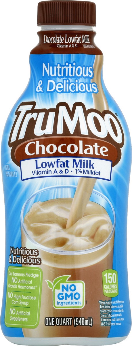 slide 1 of 8, TruMoo Milk 1 qt, 1 qt