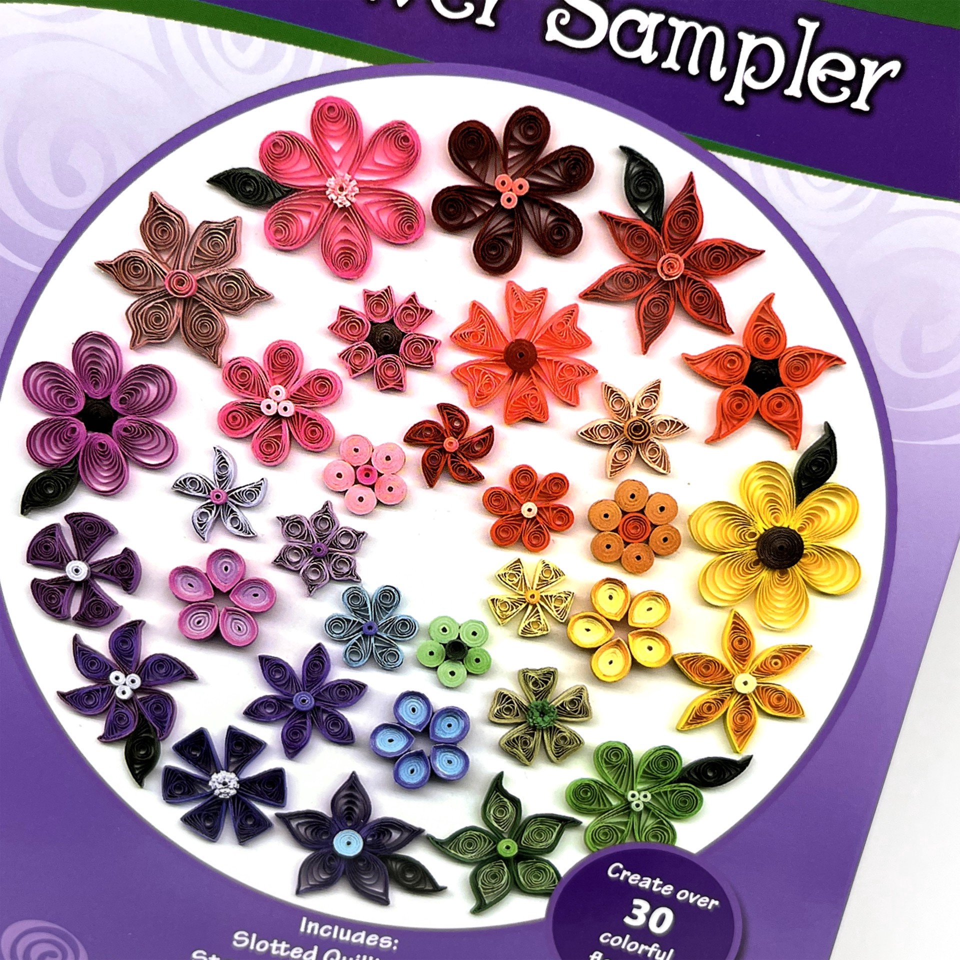 slide 6 of 6, Quilled Creations Flower Sampler Quilling Kit, 1/8 in