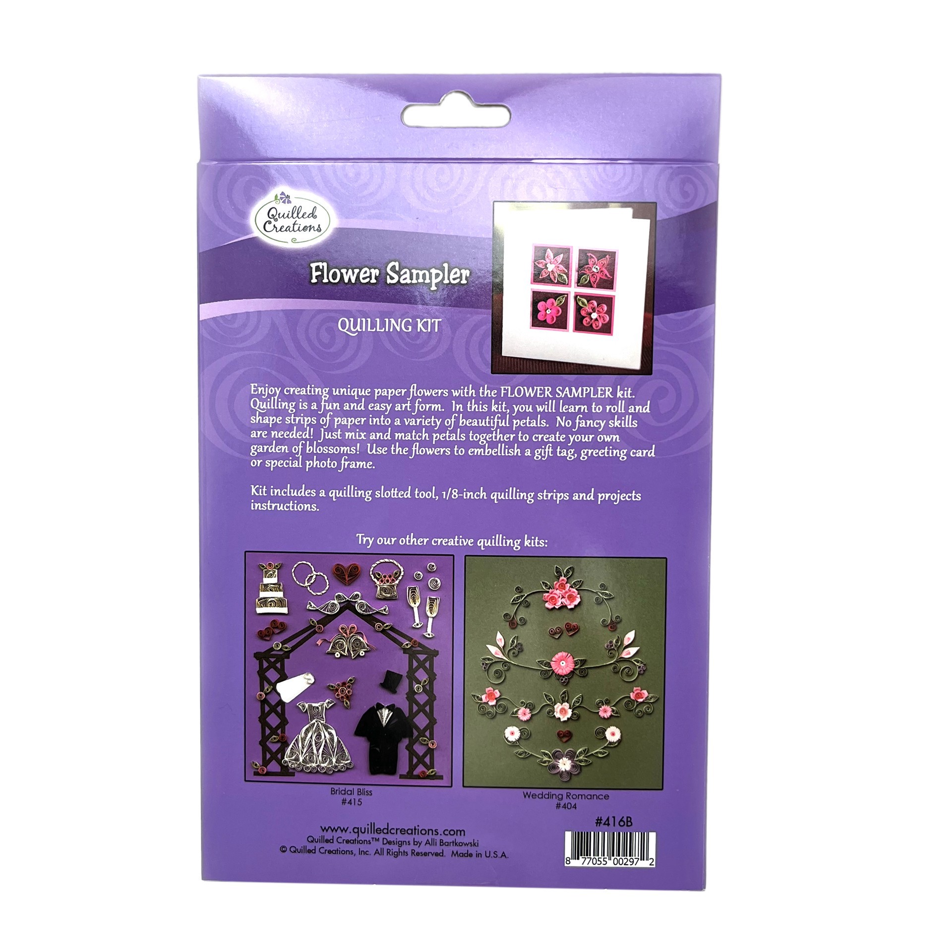 slide 3 of 6, Quilled Creations Flower Sampler Quilling Kit, 1/8 in