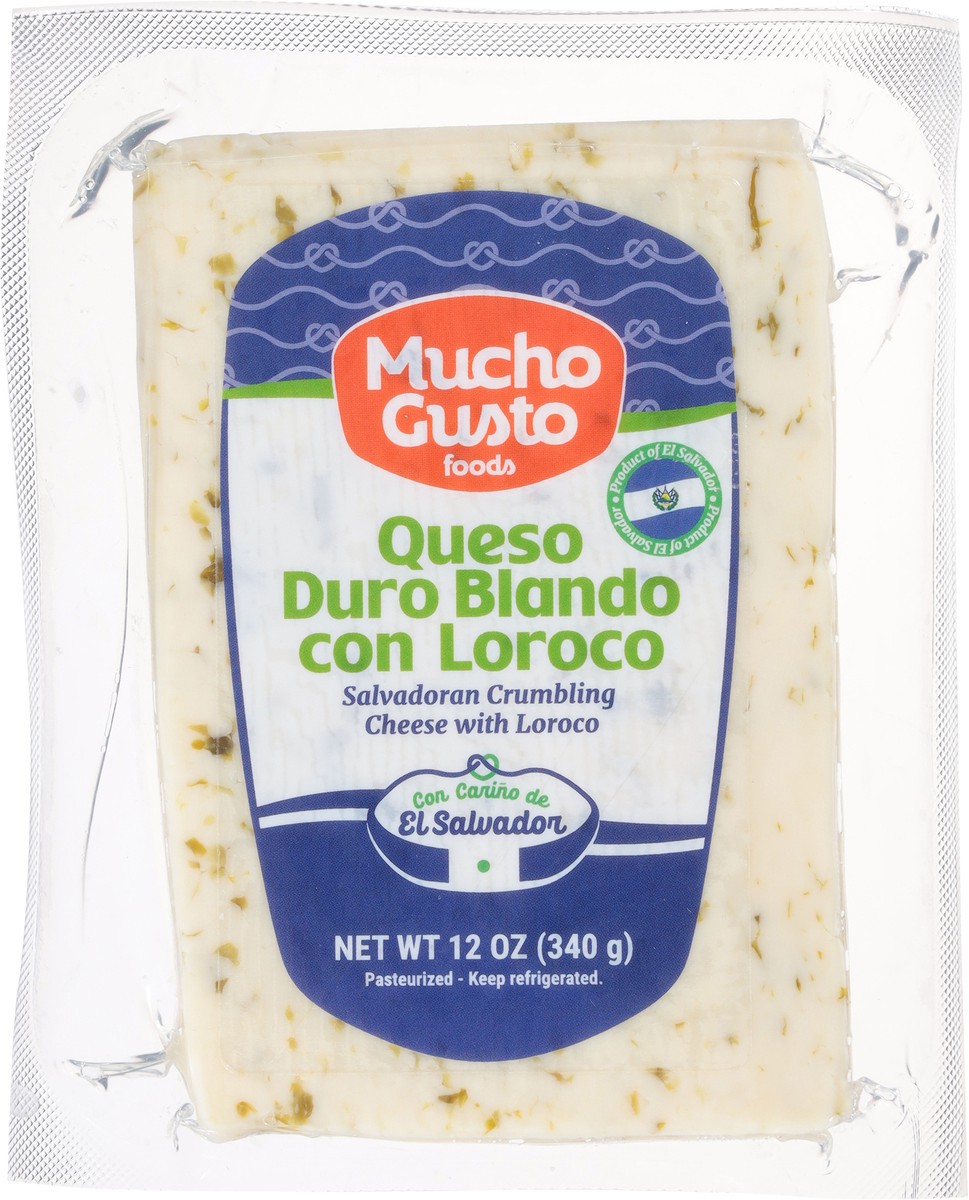 slide 4 of 13, Mucho Gusto Foods Salvadoran Crumbling Cheese with Loroco 12 oz, 12 oz