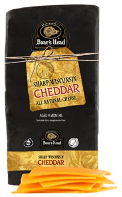 slide 1 of 1, Bh Cheddar Yellow Sharp Wisconsin, per lb