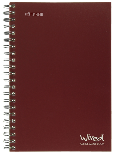 slide 1 of 1, Top Flight Wired Assgnmt Notebook, 64 ct