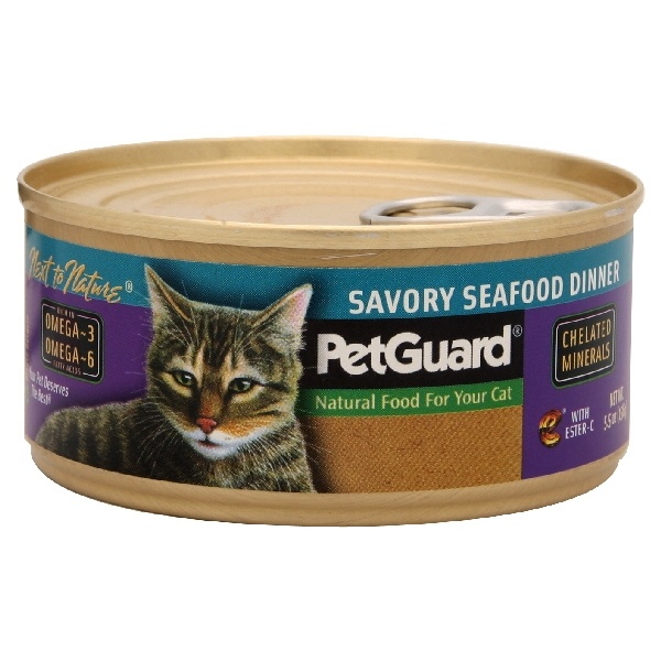 slide 1 of 1, PetGuard Seafood Dinner, 5.5 oz