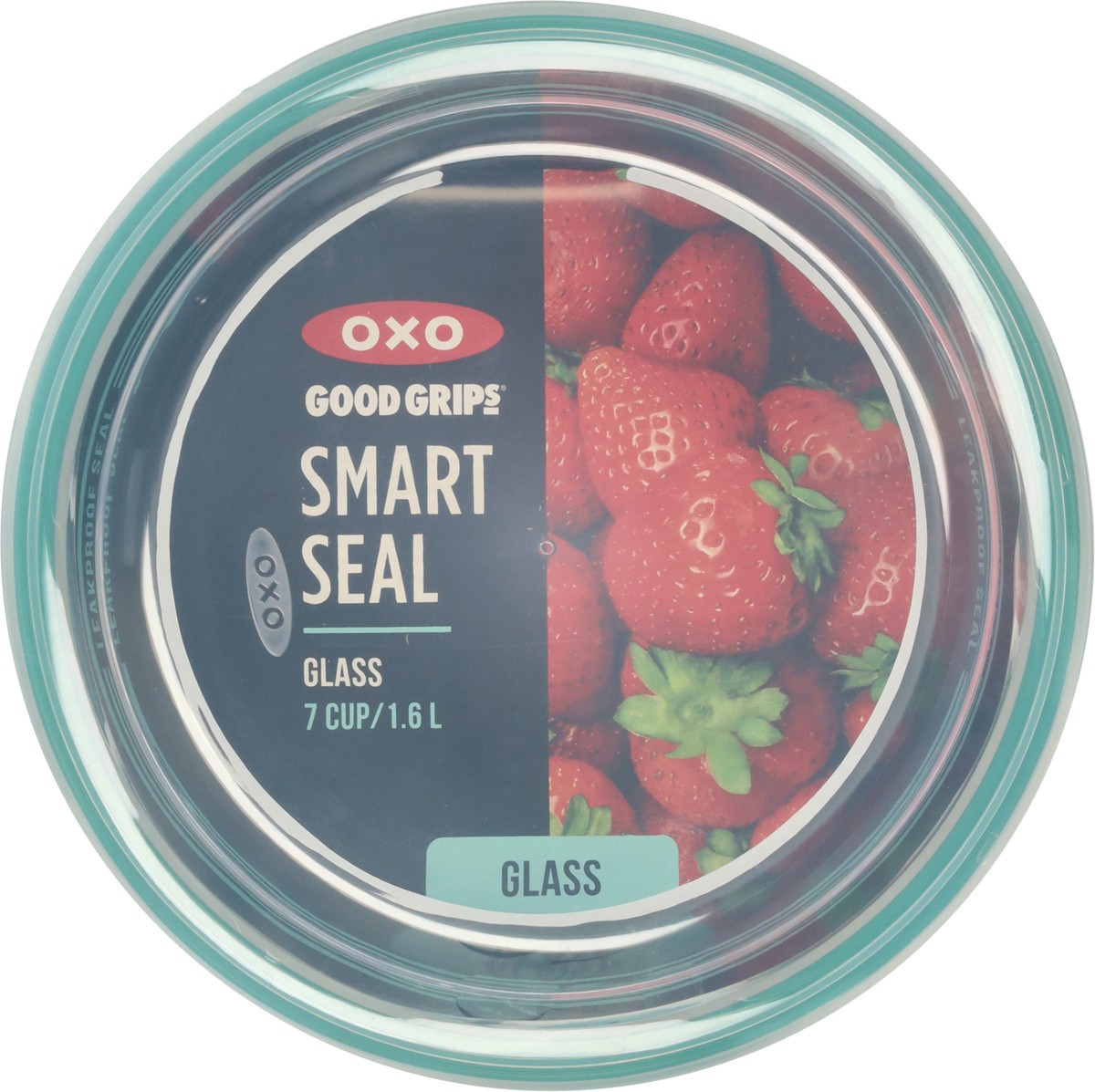 slide 2 of 12, OXO Good Grips Smart Seal Glass Round Container 1 ea, 1 ct