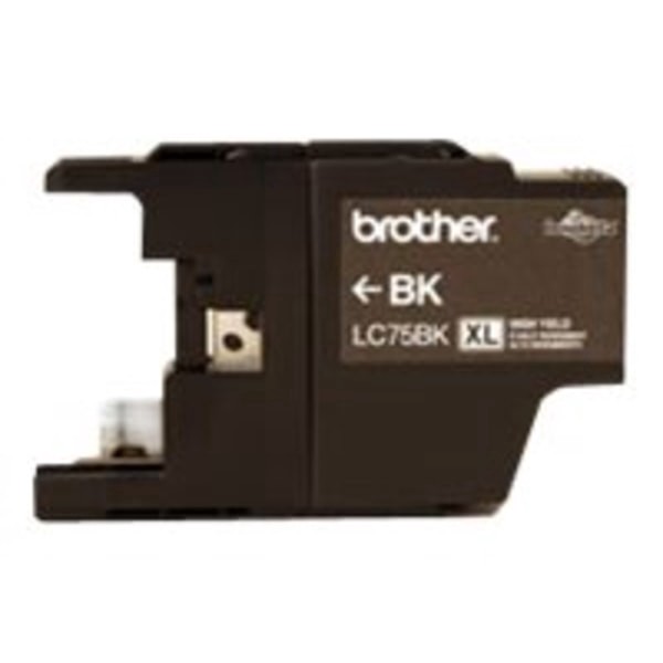 slide 2 of 2, Brother Lc75Bk, High-Yield Black Ink Cartridge, 1 ct