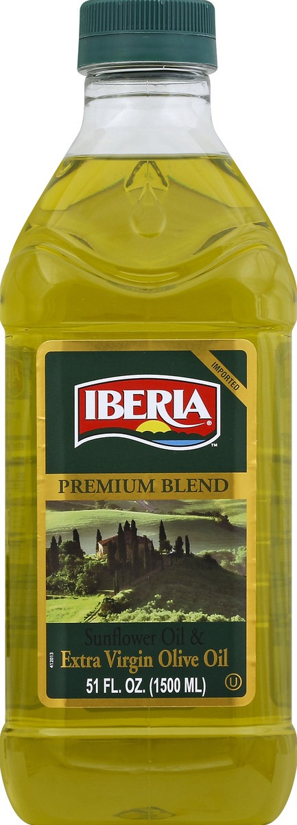 slide 2 of 2, Iberia Premium Blend Sunflower Oil & Extra Virgin Olive Oil 51 fl oz Bottle, 51 fl oz
