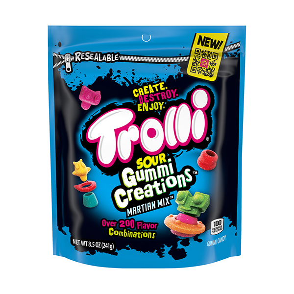 slide 1 of 1, Trolli Sour Gummi Creations Martian Mix Candies, 1 ct