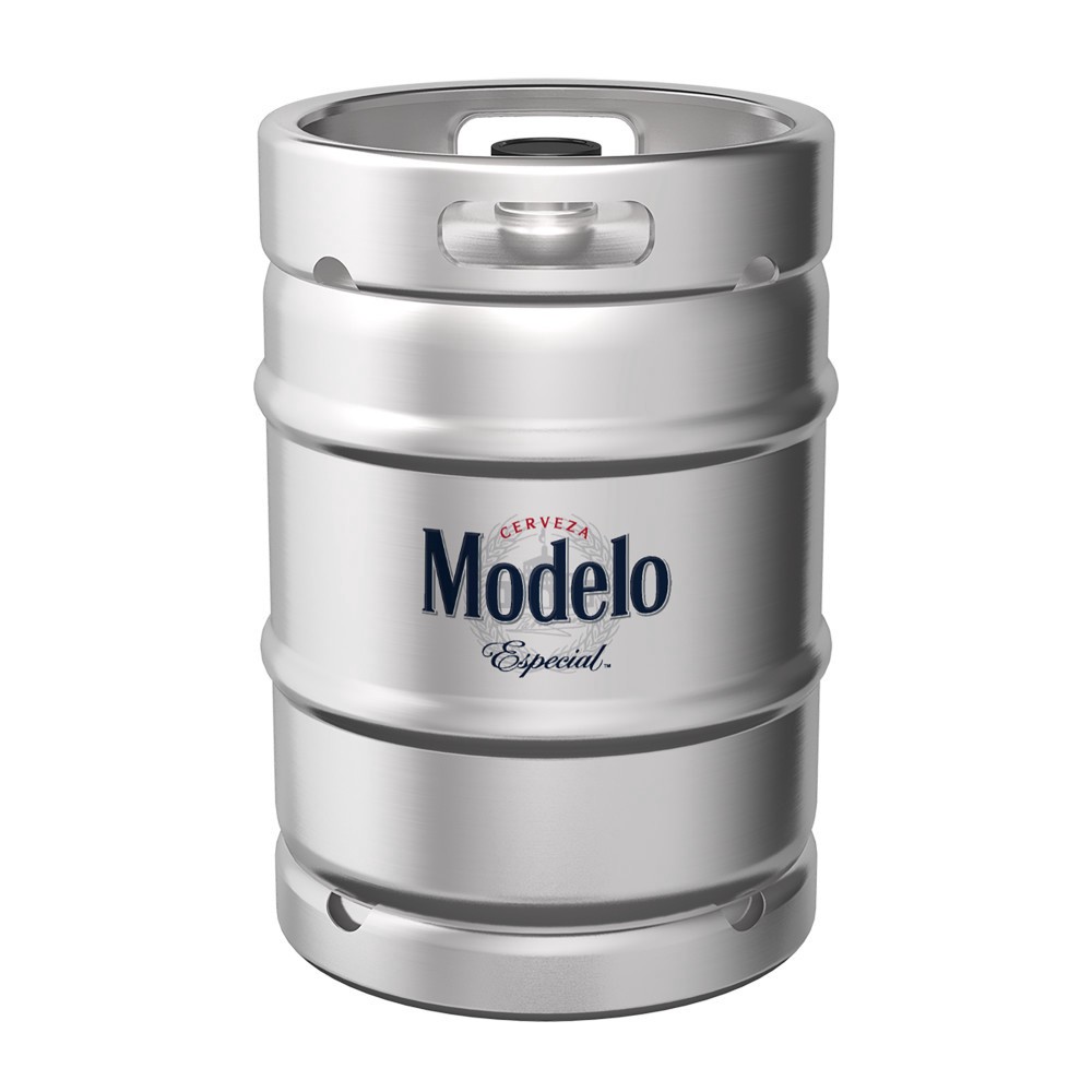 slide 1 of 9, Modelo Mexican Lager Import Beer, ½ BL Keg, 4.4% ABV, 1984 fl oz