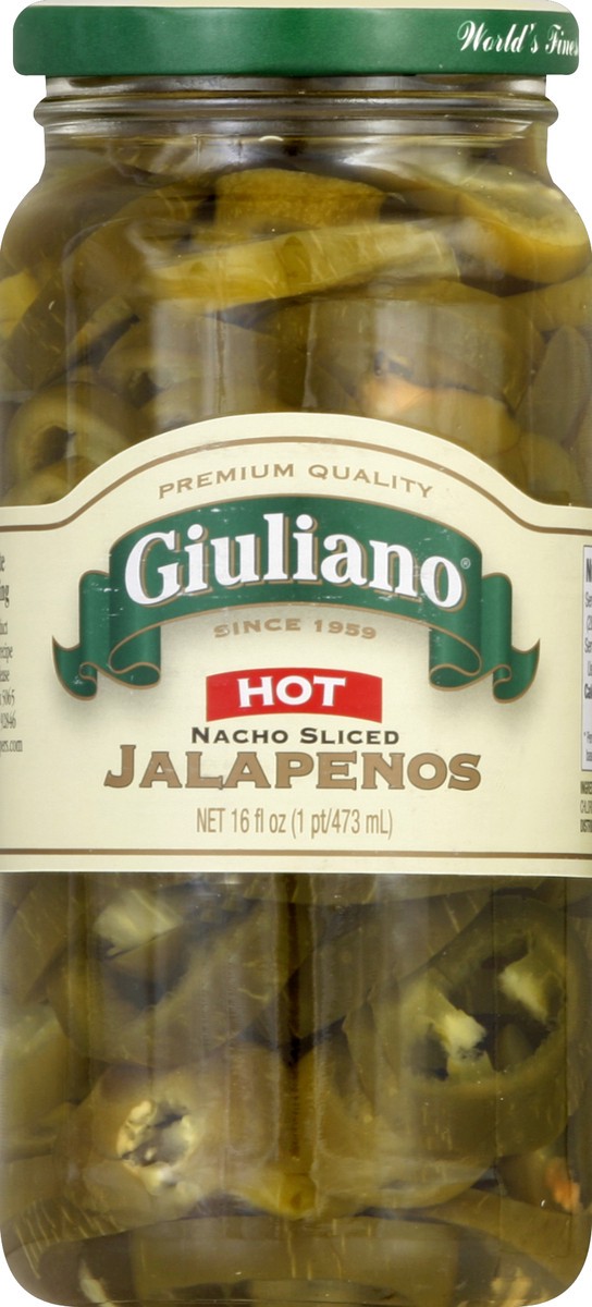 slide 2 of 2, Giuliano Nacho Sliced Jalapenos, 16 oz