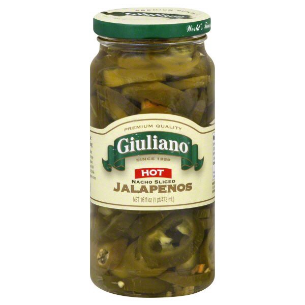 slide 1 of 2, Giuliano Nacho Sliced Jalapenos, 16 oz