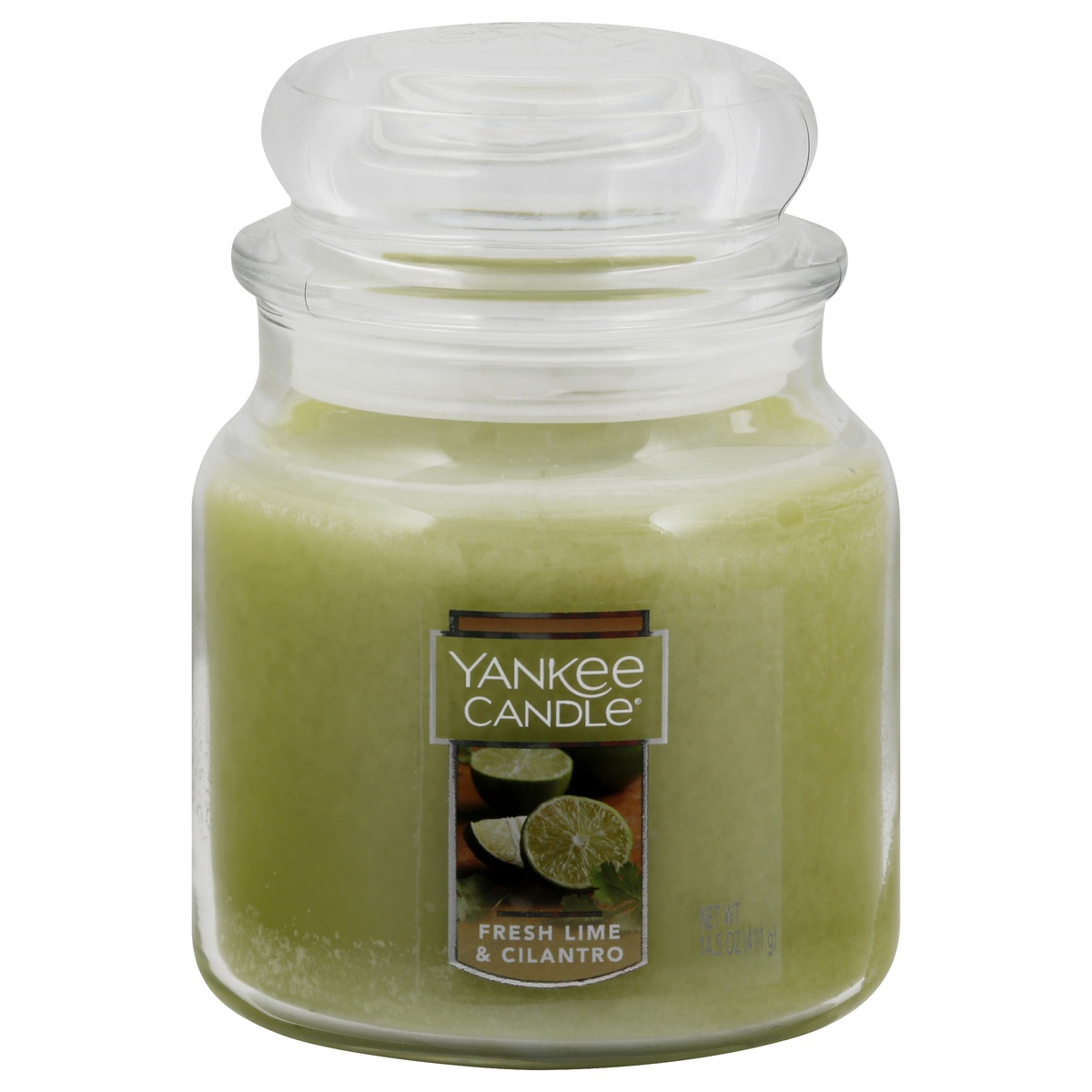 slide 1 of 2, Yankee Candle Fresh Lime Cilantro Medium Classic Jar Candle, 1 ct