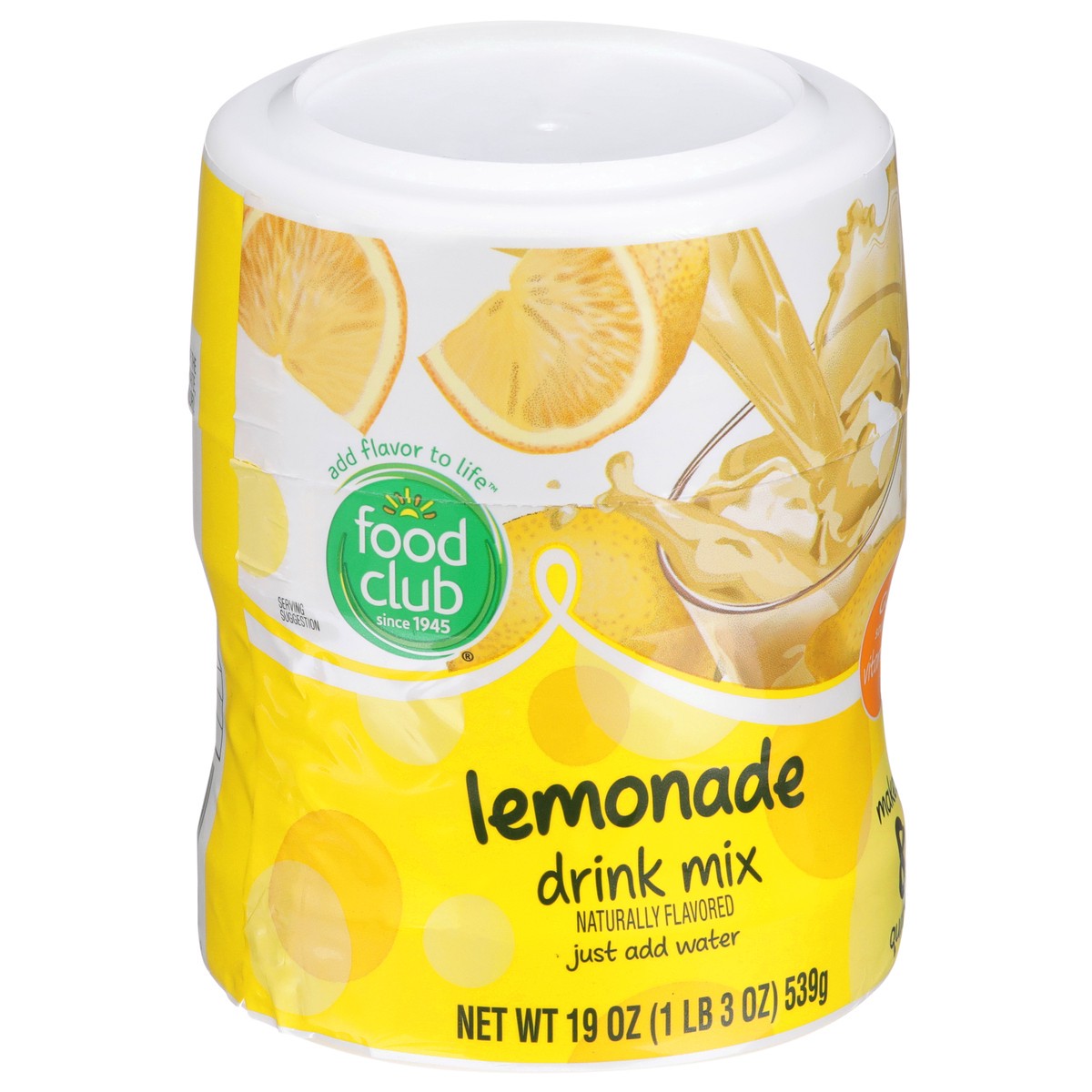 slide 2 of 9, Food Club Lemonade Drink Mix, 8 qt