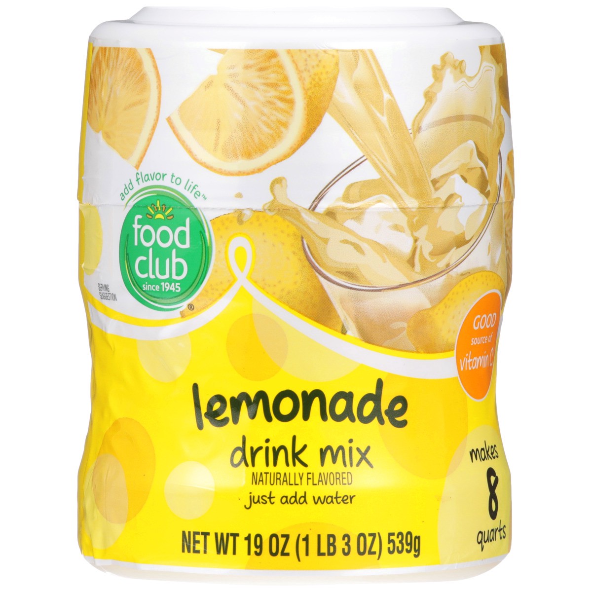 slide 8 of 9, Food Club Lemonade Drink Mix, 8 qt