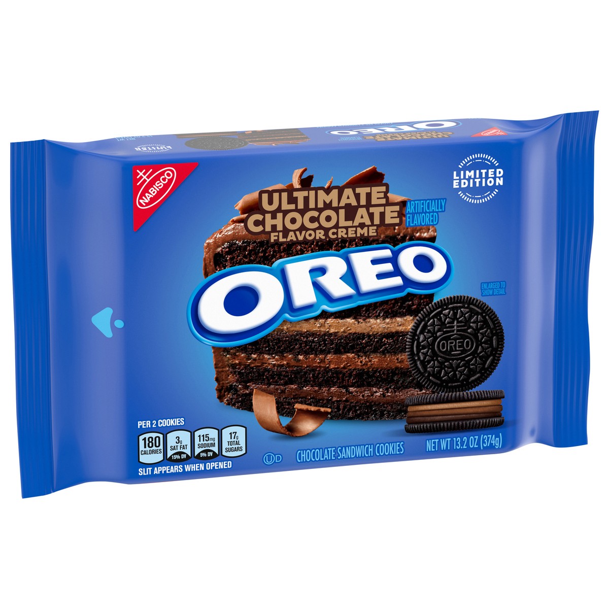 slide 9 of 9, OREO Ultimate Chocolate Creme Chocolate Sandwich Cookies, Limited Edition, 13.2 oz Pack, 13.2 oz