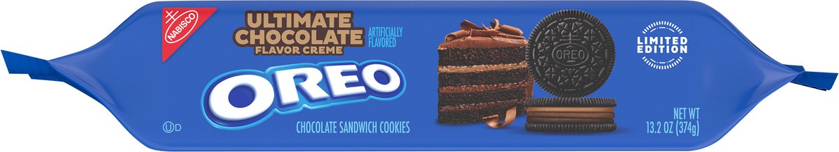 slide 4 of 9, OREO Ultimate Chocolate Creme Chocolate Sandwich Cookies, Limited Edition, 13.2 oz Pack, 13.2 oz