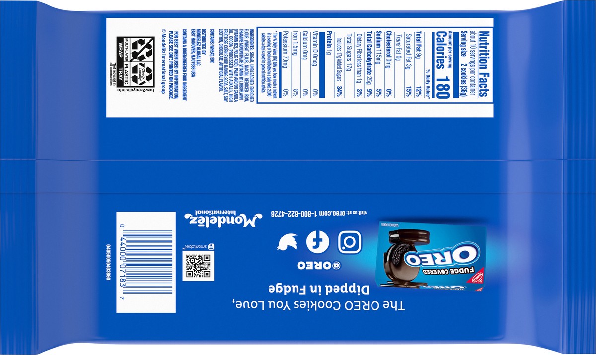 slide 3 of 9, OREO Ultimate Chocolate Creme Chocolate Sandwich Cookies, Limited Edition, 13.2 oz Pack, 13.2 oz