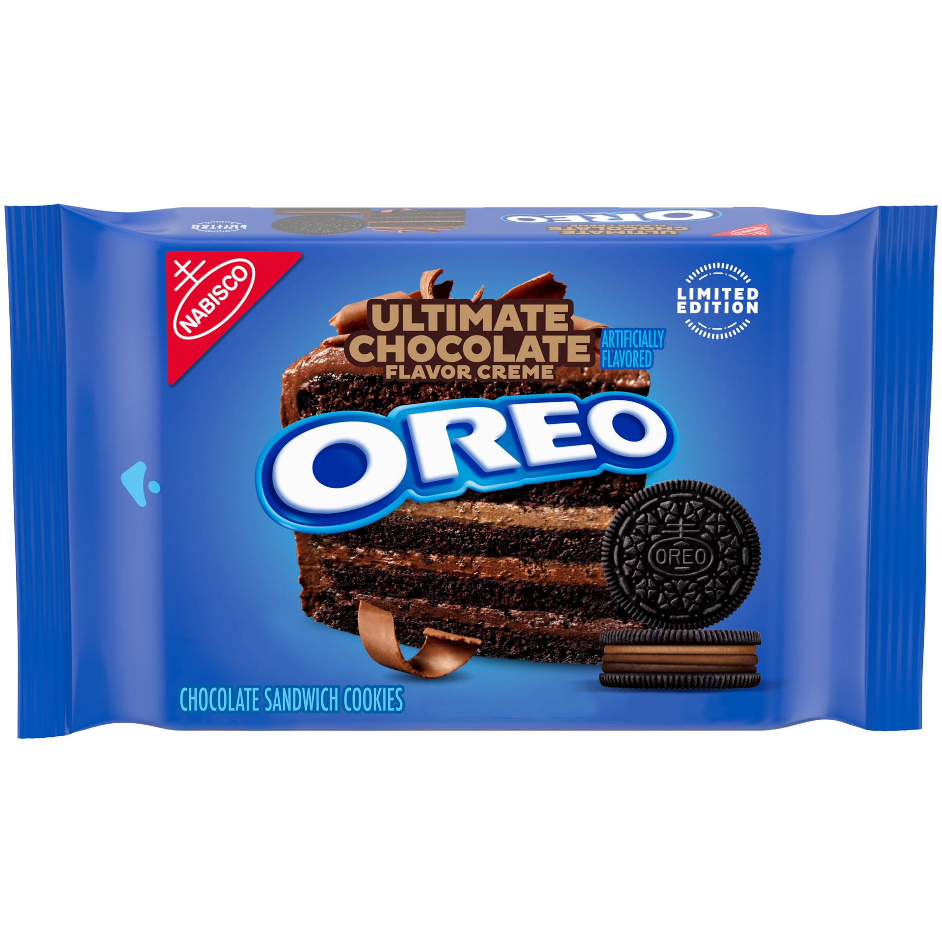 slide 1 of 9, OREO Ultimate Chocolate Creme Chocolate Sandwich Cookies, Limited Edition, 13.2 oz Pack, 13.2 oz