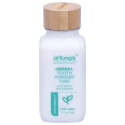 Dr. Tung's Herbal Spearmint Tooth Powder Tabs with Neem and Miswak - 100 ea
