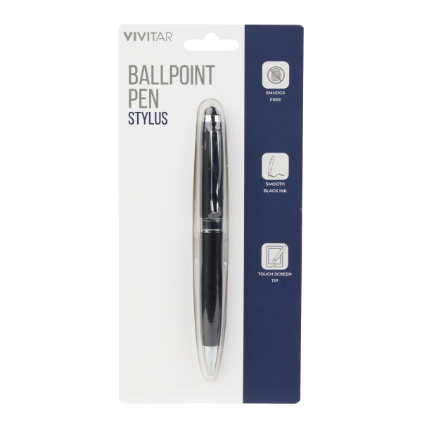 slide 1 of 2, Vivitar Ballpoint Pen Stylus, Black, Nil7004-Blk-Stk-24, 1 ct