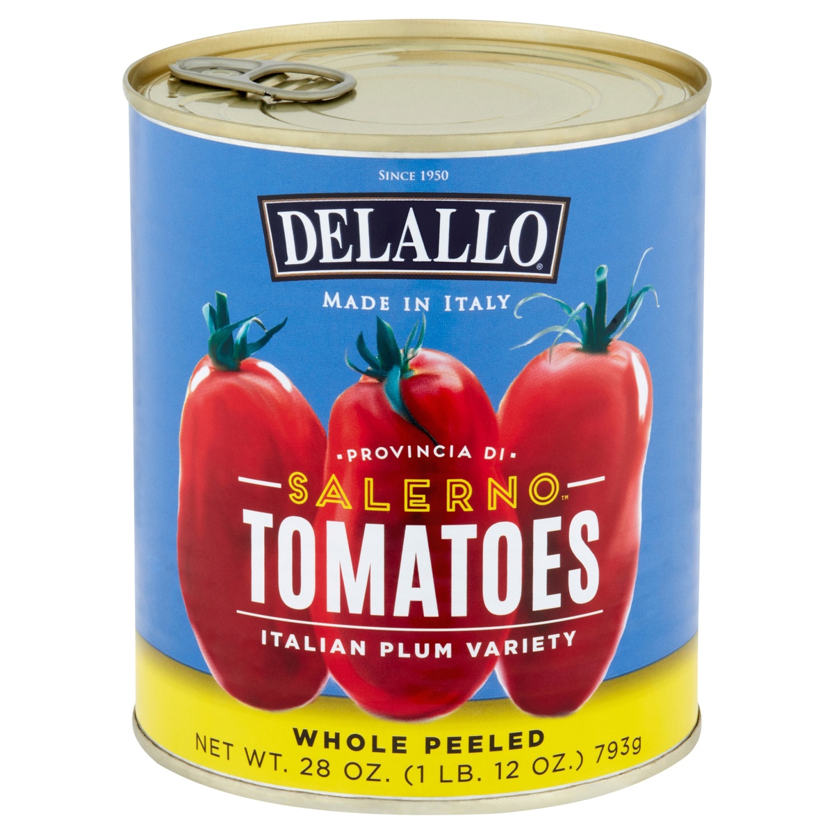 slide 1 of 1, DeLallo Imported Whole Peeled Salerno Tomatoes, 28 oz