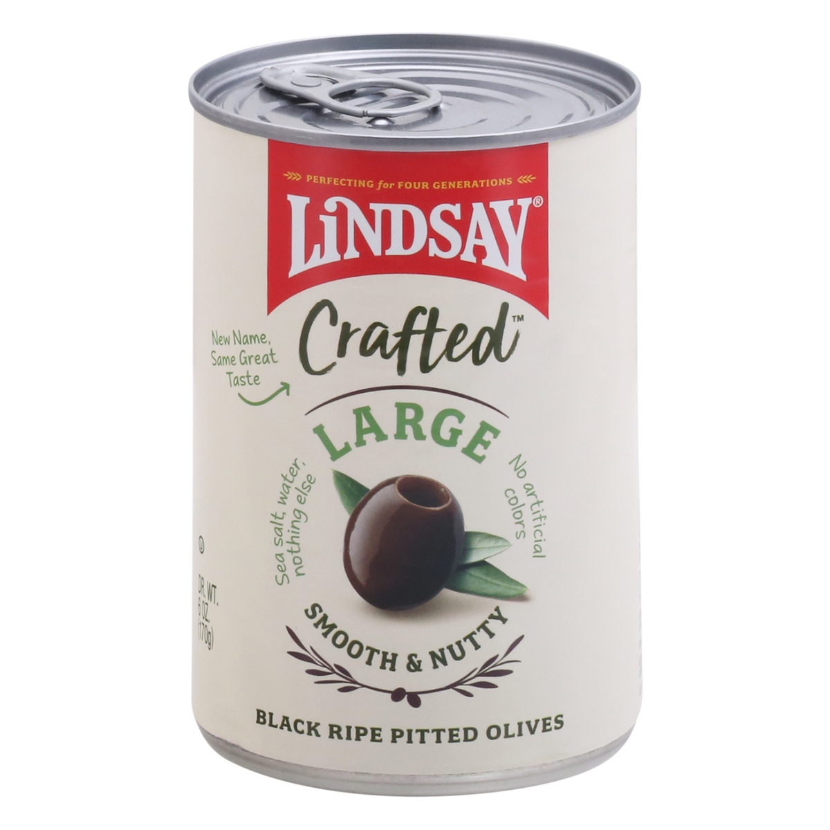 slide 1 of 10, Lindsay Crafted Large Pitted Ripe Black Olives, 6 oz