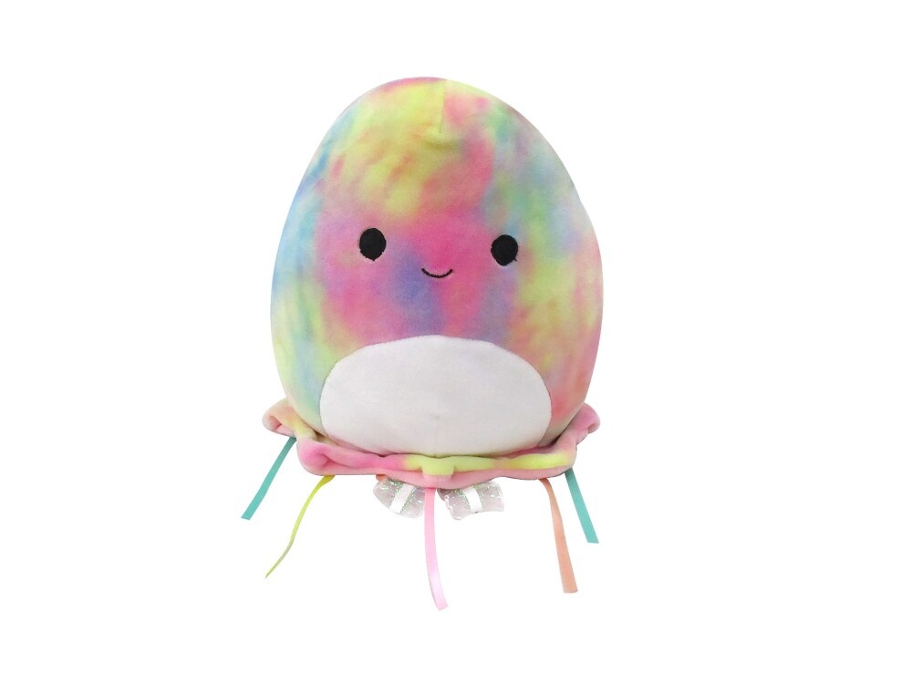 slide 1 of 1, Squishmallows Rainbow Tie Dyed Jellyfish Plush, 8 in