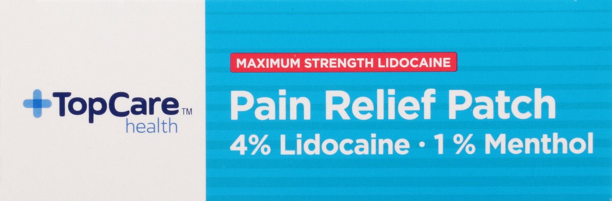 slide 2 of 14, TopCare Health Maximum Strength Lidocaine Pain Relief Patch 5 Patches, 5 ct