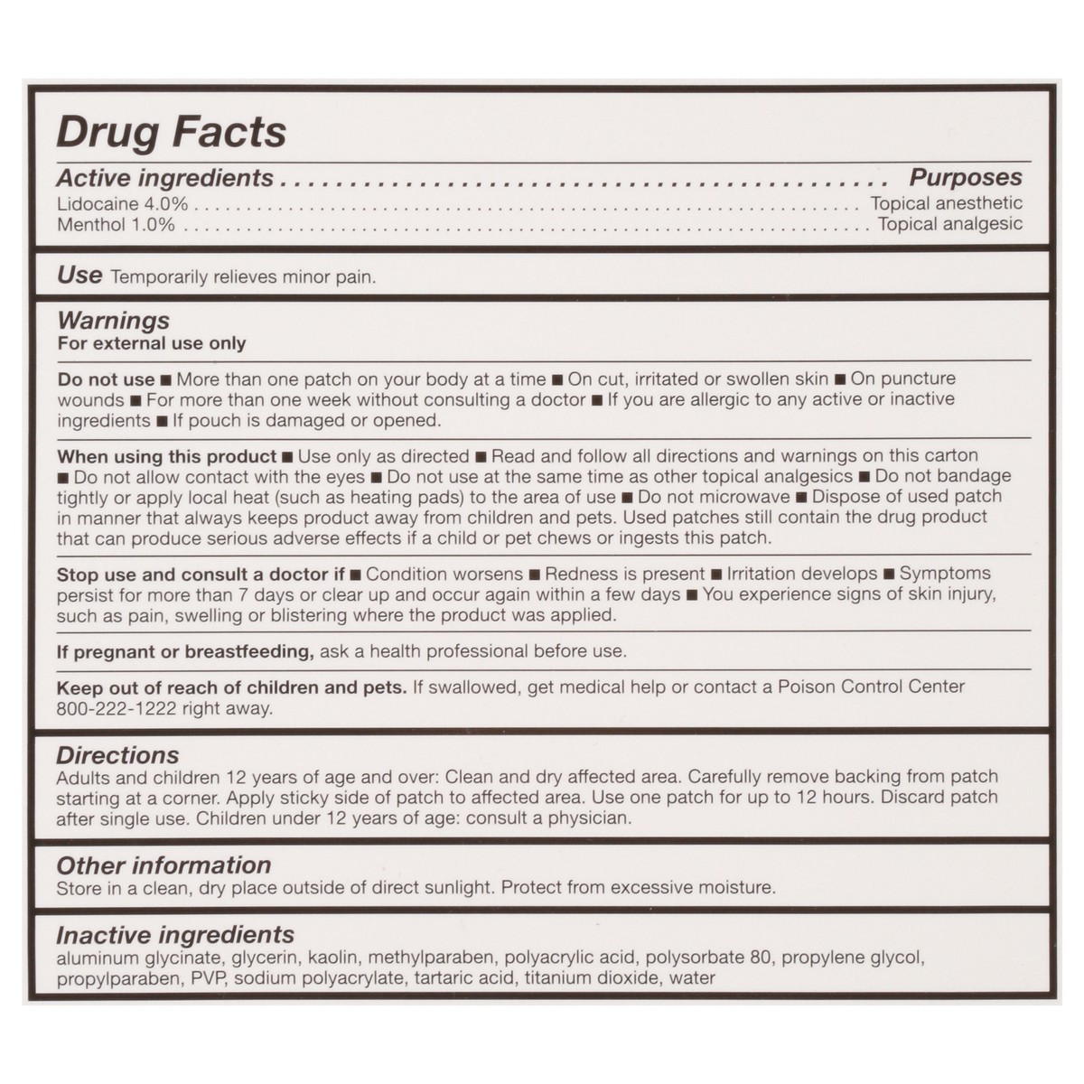 slide 8 of 14, TopCare Health Maximum Strength Lidocaine Pain Relief Patch 5 Patches, 5 ct