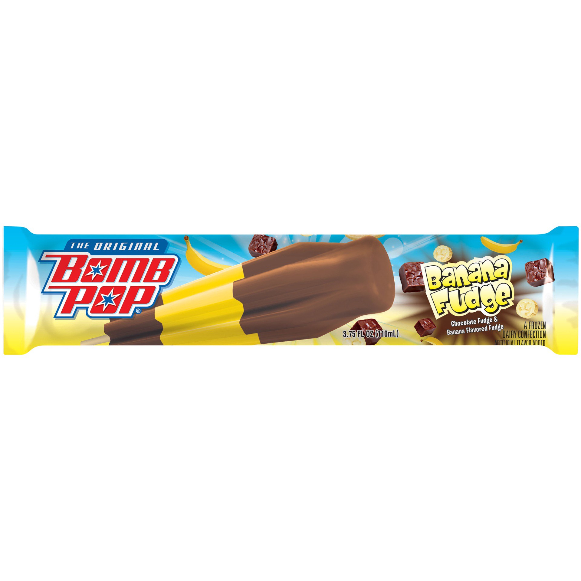 slide 2 of 3, Blue Bunny The Original Bomb Pop Banana Fudge Frozen Confection, 3.75 fl oz