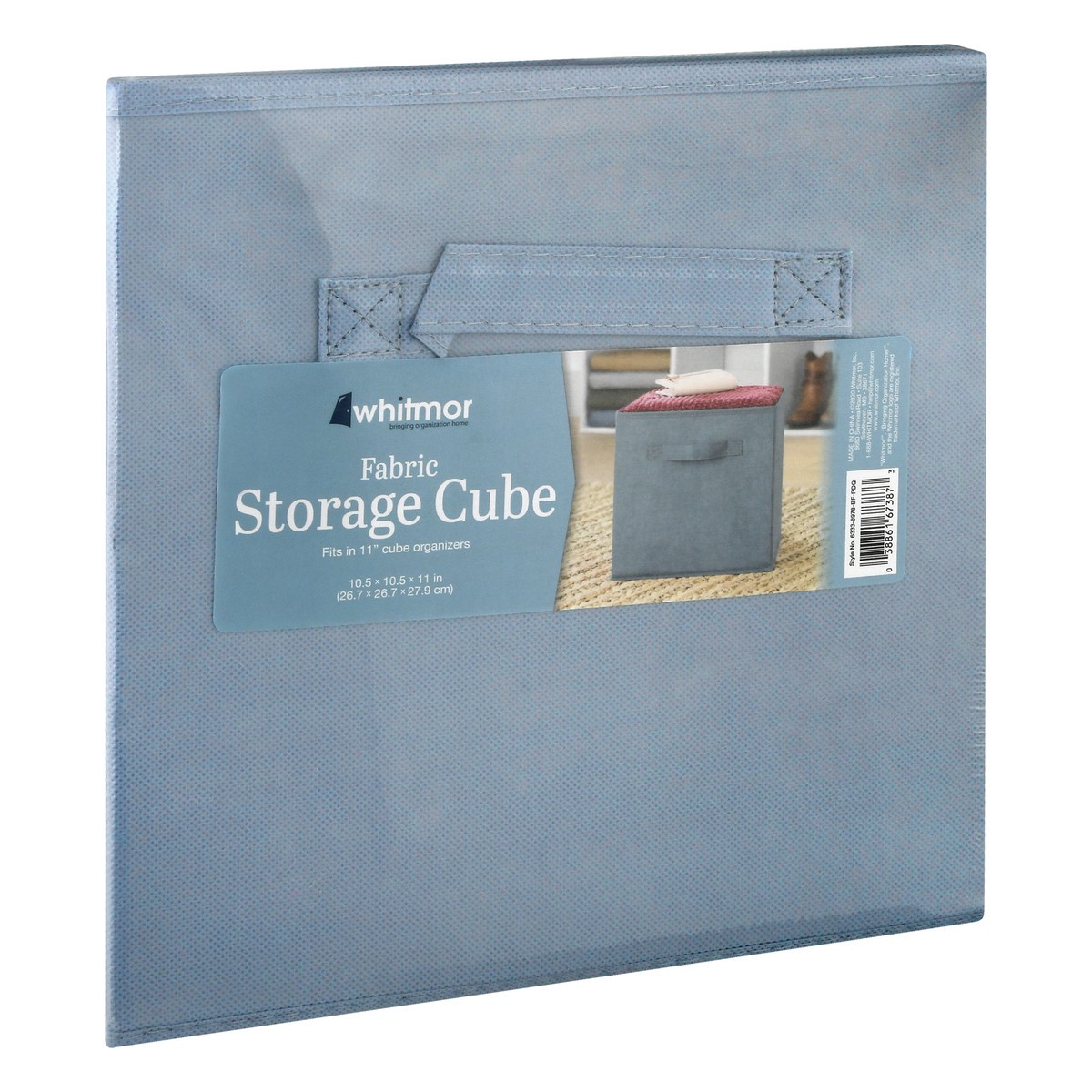 slide 5 of 9, Whitmor Collapsible Cube - Blue Fog, 1 ct