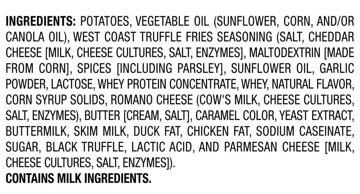 slide 4 of 5, Lay's Wavy Potato Chips West Coast Truffle Fries 2.75 Ounce Plastic Bag, 2.75 oz