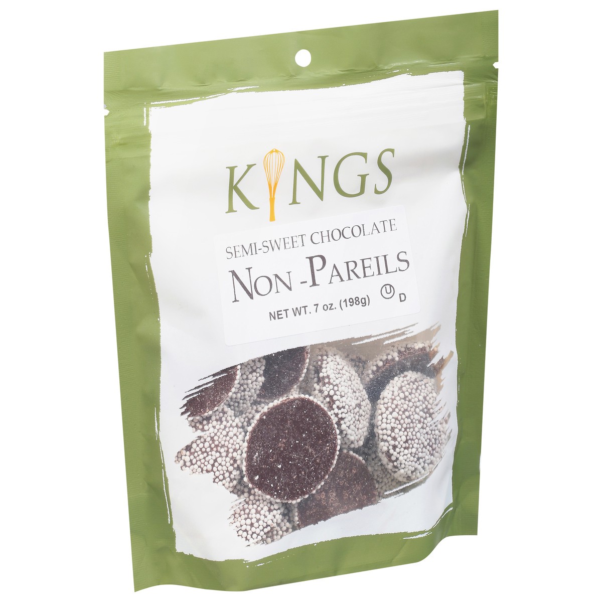 slide 8 of 9, Kings Semi-Sweet Chocolate Non-Pareils 7 oz, 7 oz