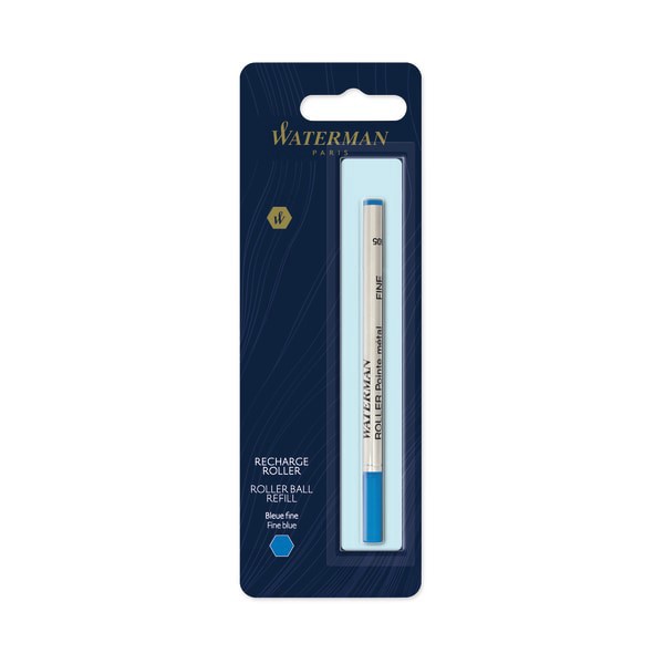 slide 1 of 3, Waterman Rollerball Pen Refill, Fine Point, 0.5 Mm, Blue, 1 ct