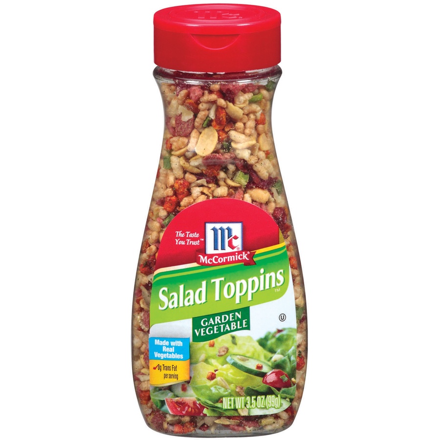 slide 1 of 1, McCormick Salad Toppins Garden Vegetable, 3.5 oz