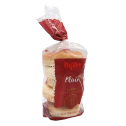 Hy-vee Plain Larger Bakery Style Bagels