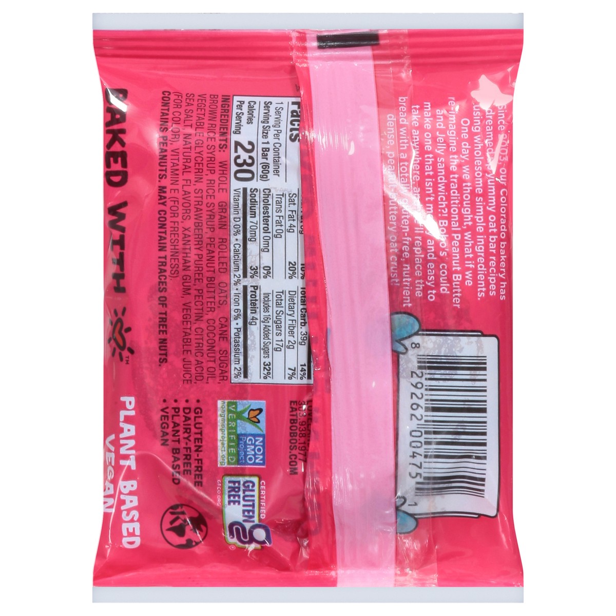 slide 13 of 14, Bobo's Strawberry PB&Js 2.1 oz, 2.1 oz