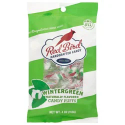 Red Bird Wintergreen Candy Puffs, 4 oz