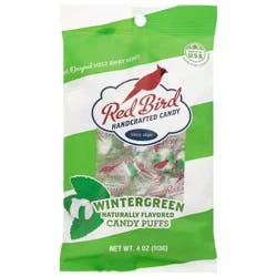 Red Bird Wintergreen Candy Puffs, 4 oz