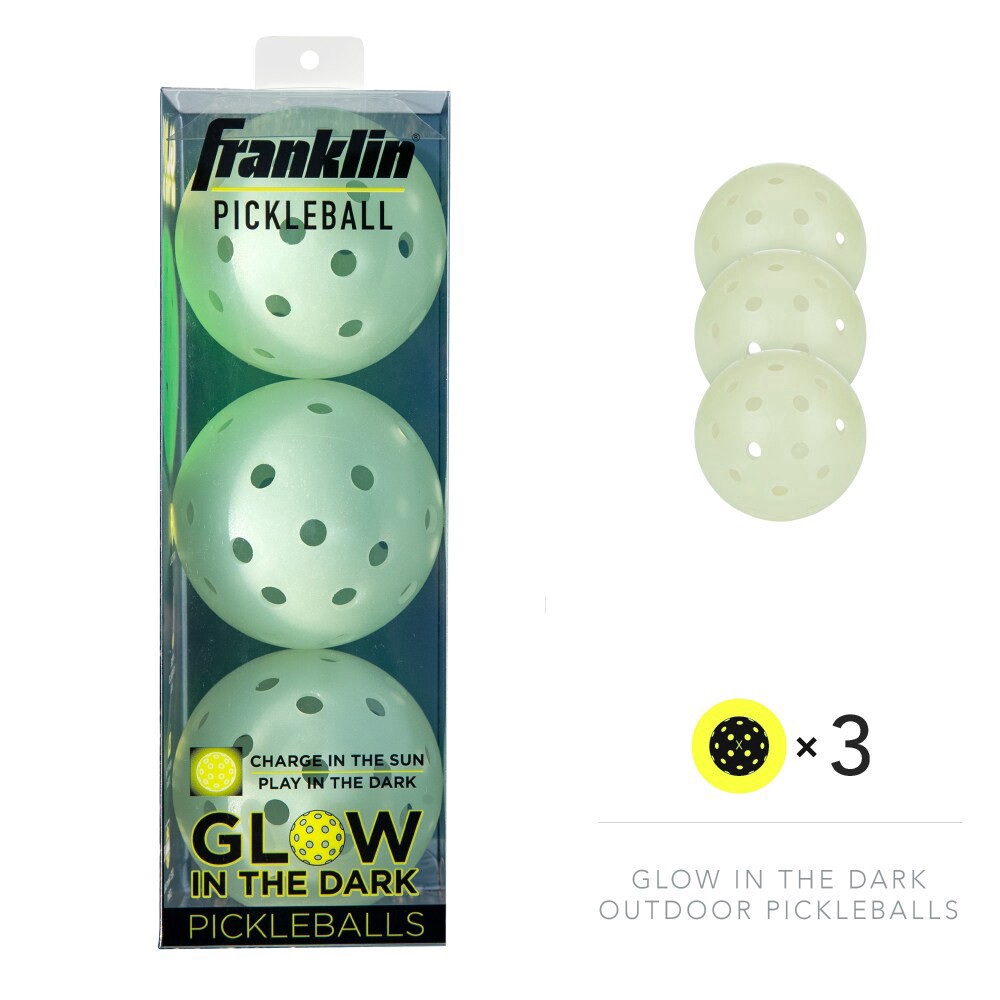 slide 2 of 6, Franklin Pickleball Glow In The Dark Pickleballs, 1 ct