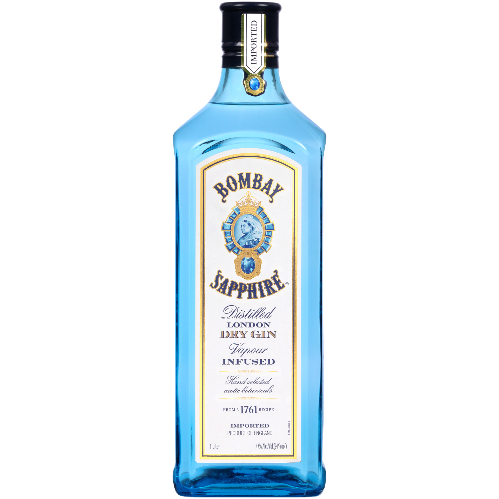 slide 1 of 5, Bombay Sapphire Gin, 1 lt, 1 liter