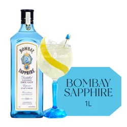 Bombay Sapphire Gin, 1 lt