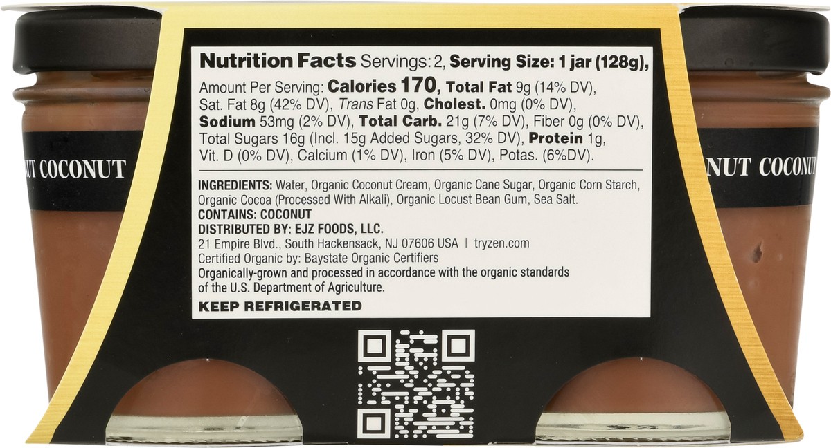 slide 8 of 9, Zen Vanilla Coconut Chocolate Pudding - 2 ct, 2 ct; 9 oz